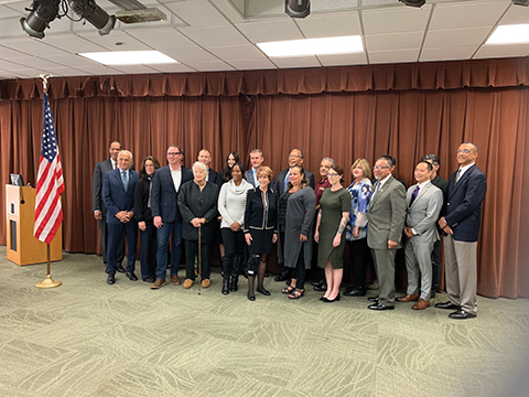 Veterans and Community Oversight and Engagement Board members and staff during their January 9-10, 2019, quarterly meeting.